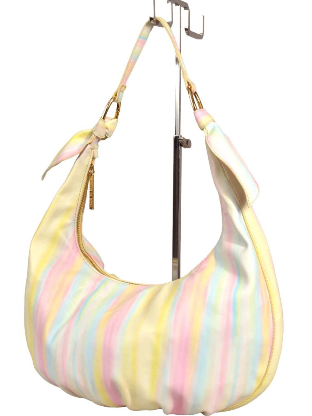 House of Want 'We Saunter" Pastel Striped Shoulder Bag